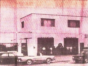 Sarg’s Garage in Angus Ontario around 1958 or shortly afterwards